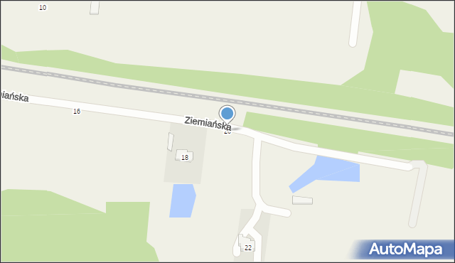 Zaścianki, Ziemiańska, 20, mapa Zaścianki