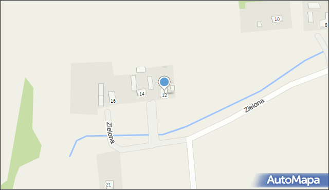 Zdrowa, Zielona, 12, mapa Zdrowa