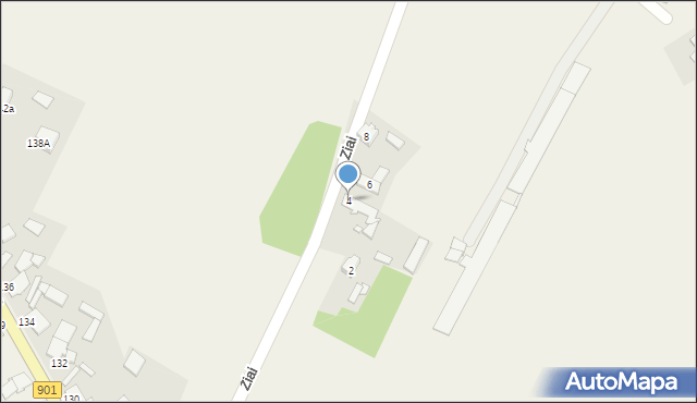 Żędowice, Ziai, 4, mapa Żędowice