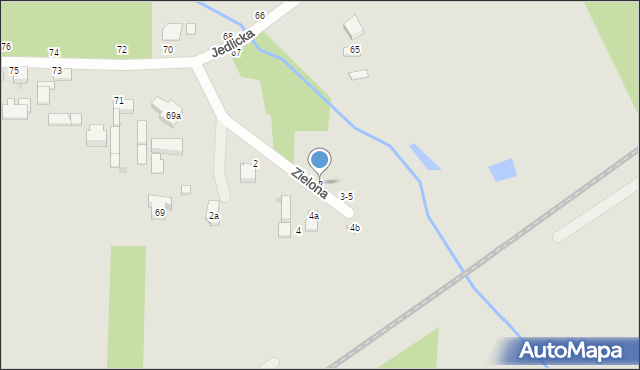 Zgierz, Zielona, 3, mapa Zgierz