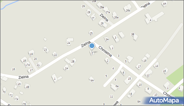 Zgorzelec, Zielna, 2, mapa Zgorzelec