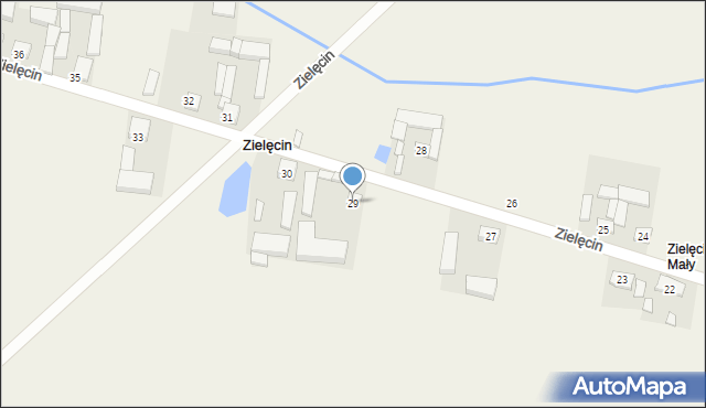 Zielęcin, Zielęcin, 29, mapa Zielęcin