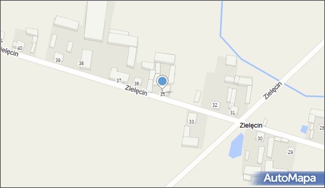 Zielęcin, Zielęcin, 35, mapa Zielęcin