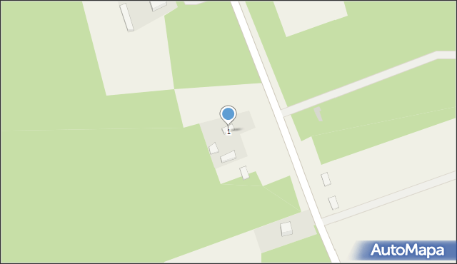 Zieleń, Zieleń, 1, mapa Zieleń