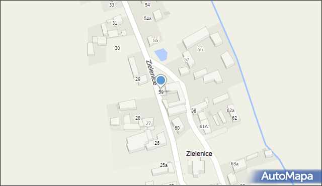 Zielenice, Zielenice, 59, mapa Zielenice