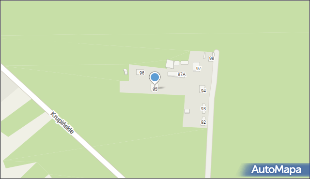 Zieleniec, Zieleniec, 95, mapa Zieleniec