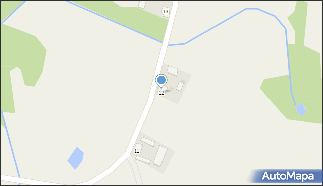 Zieleniec, Zieleniec, 12, mapa Zieleniec