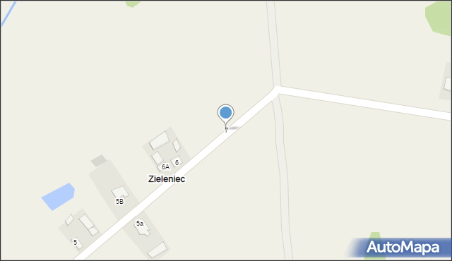 Zieleniec, Zieleniec, 7, mapa Zieleniec