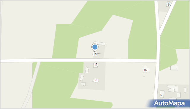 Zieleniec, Zieleniec, 10, mapa Zieleniec