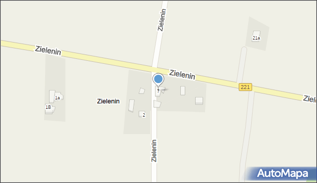 Zielenin, Zielenin, 7, mapa Zielenin