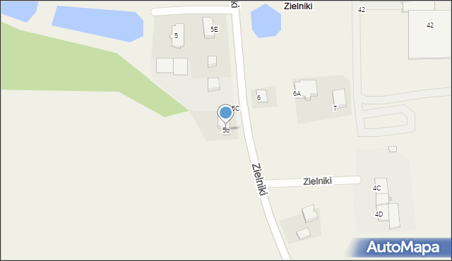 Zielniki, Zielniki, 5b, mapa Zielniki