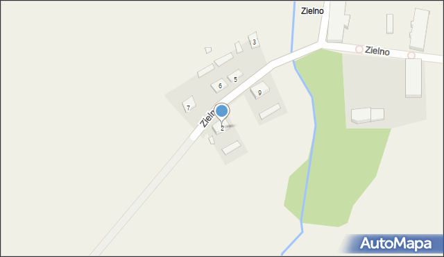 Zielno, Zielno, 2, mapa Zielno