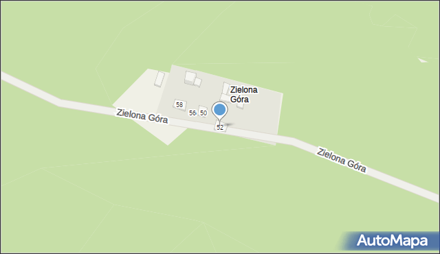 Zielona Góra, Zielona Góra, 52, mapa Zielona Góra