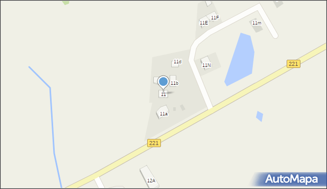 Zielona Wieś, Zielona Wieś, 11, mapa Zielona Wieś