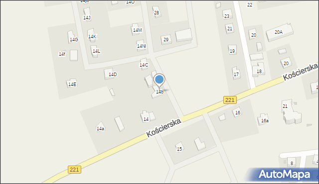 Zielona Wieś, Zielona Wieś, 14b, mapa Zielona Wieś