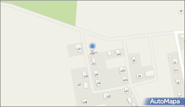 Zielona Wieś, Zielona Wieś, 14ja, mapa Zielona Wieś
