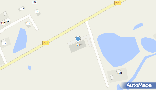 Zielona Wieś, Zielona Wieś, 15d, mapa Zielona Wieś