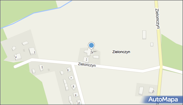 Zielonczyn, Zielonczyn, 2a, mapa Zielonczyn