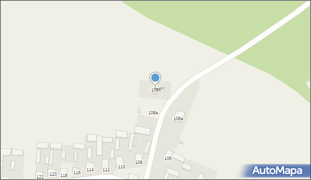 Zielone, Zielone, 108b, mapa Zielone