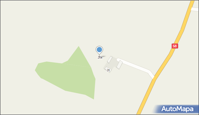 Zielonka, Zielonka, 26a, mapa Zielonka