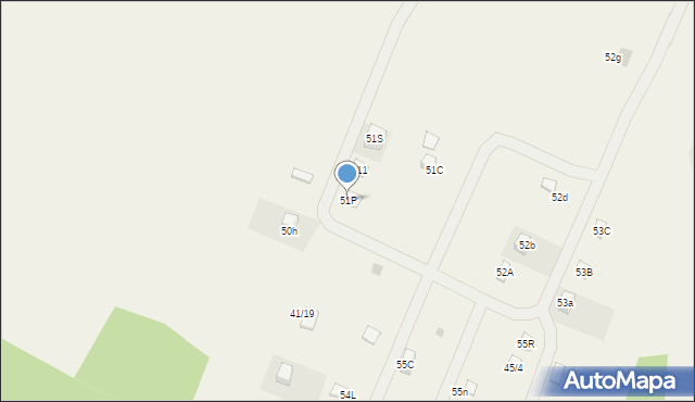 Zielonka, Zielonka, 51P, mapa Zielonka