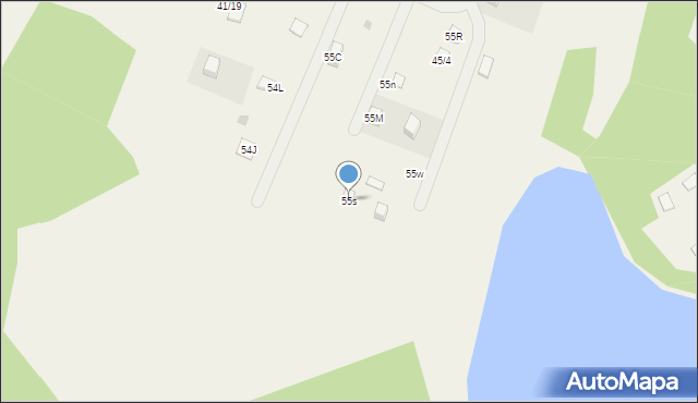 Zielonka, Zielonka, 55s, mapa Zielonka