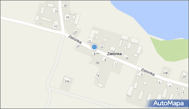 Zielonka, Zielonka, 9, mapa Zielonka