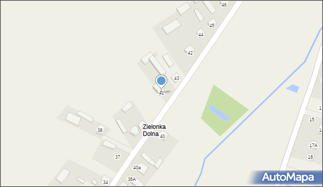Zielonka, Zielonka, 41, mapa Zielonka