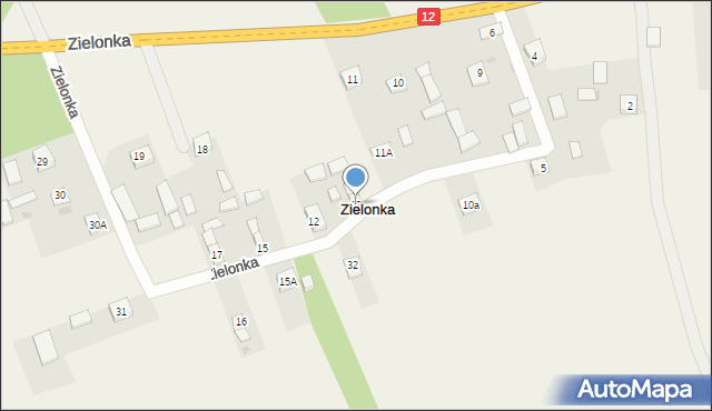 Zielonka, Zielonka, 13, mapa Zielonka