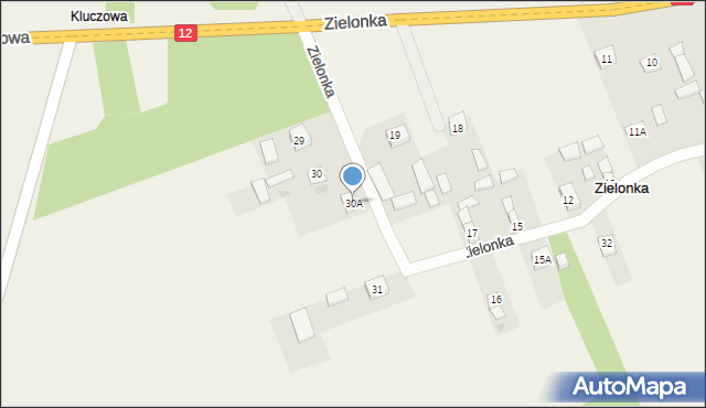 Zielonka, Zielonka, 30A, mapa Zielonka