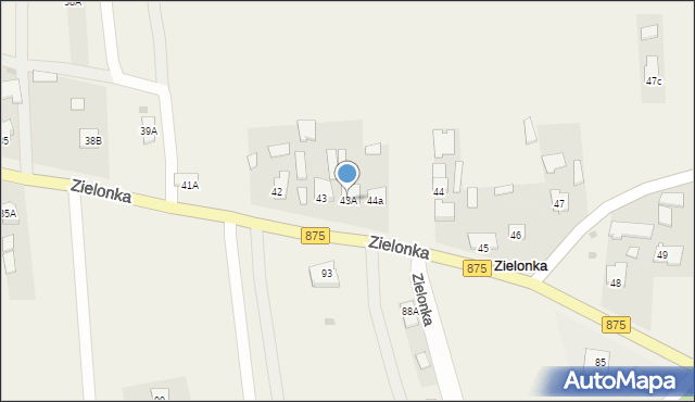 Zielonka, Zielonka, 43A, mapa Zielonka