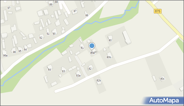 Zielonka, Zielonka, 80a, mapa Zielonka