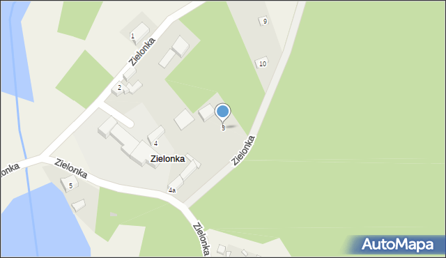 Zielonka, Zielonka, 3, mapa Zielonka