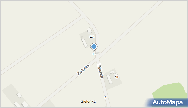 Zielonka, Zielonka, 11, mapa Zielonka