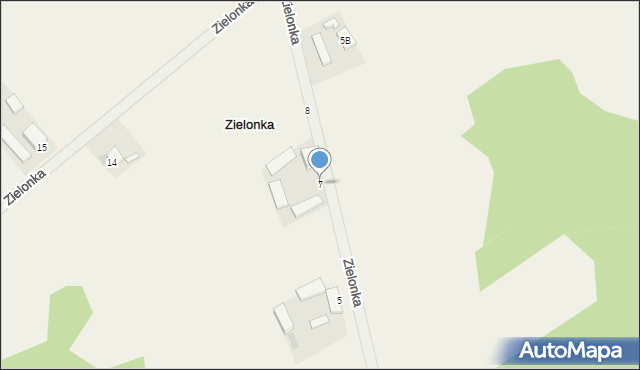 Zielonka, Zielonka, 7, mapa Zielonka