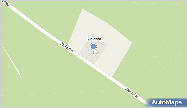 Zielonka, Zielonka, 1, mapa Zielonka