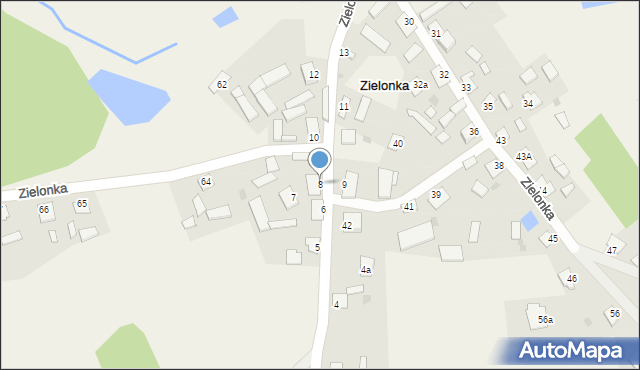 Zielonka, Zielonka, 8, mapa Zielonka