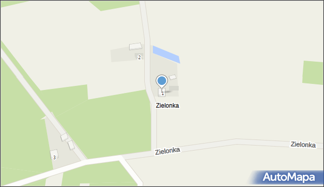 Zielonka, Zielonka, 1, mapa Zielonka