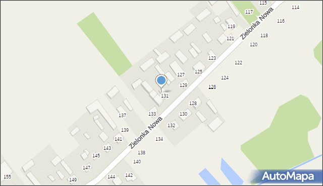 Zielonka Nowa, Zielonka Nowa, 131A, mapa Zielonka Nowa