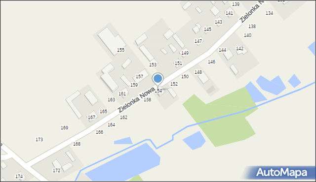 Zielonka Nowa, Zielonka Nowa, 154, mapa Zielonka Nowa