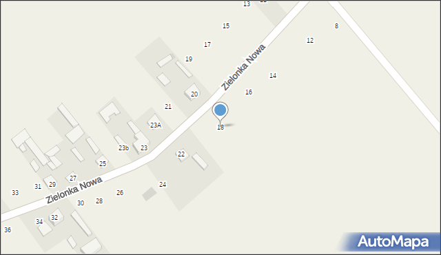 Zielonka Nowa, Zielonka Nowa, 18, mapa Zielonka Nowa