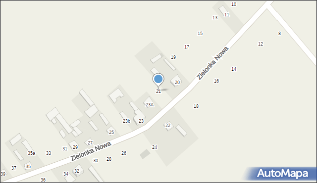 Zielonka Nowa, Zielonka Nowa, 21, mapa Zielonka Nowa
