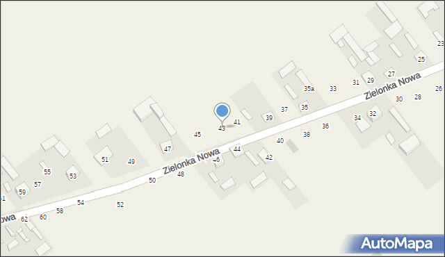 Zielonka Nowa, Zielonka Nowa, 43, mapa Zielonka Nowa