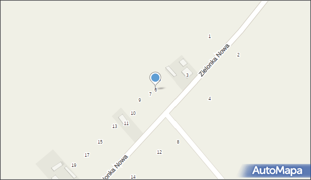 Zielonka Nowa, Zielonka Nowa, 6, mapa Zielonka Nowa