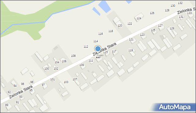 Zielonka Stara, Zielonka Stara, 113, mapa Zielonka Stara