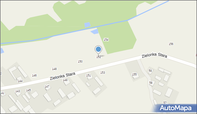 Zielonka Stara, Zielonka Stara, 152, mapa Zielonka Stara