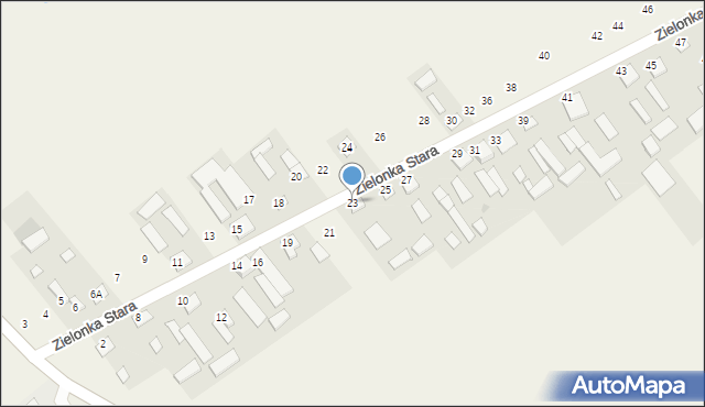 Zielonka Stara, Zielonka Stara, 23, mapa Zielonka Stara