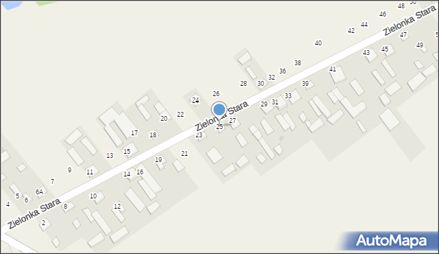 Zielonka Stara, Zielonka Stara, 25, mapa Zielonka Stara