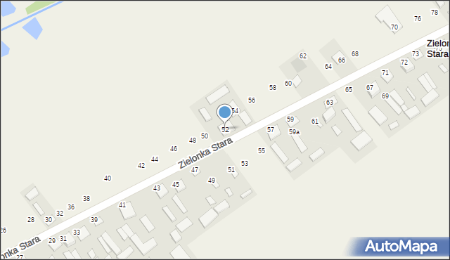 Zielonka Stara, Zielonka Stara, 52, mapa Zielonka Stara