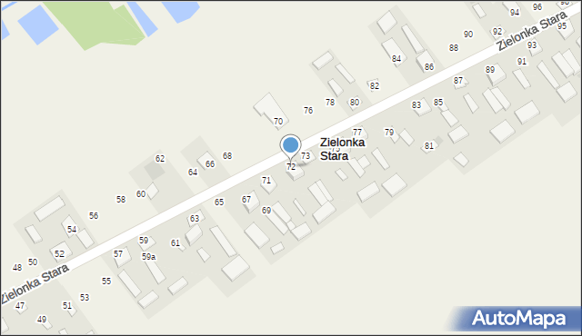 Zielonka Stara, Zielonka Stara, 72, mapa Zielonka Stara